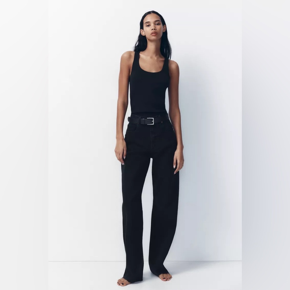 Trf High Rise Wide Leg Jeans